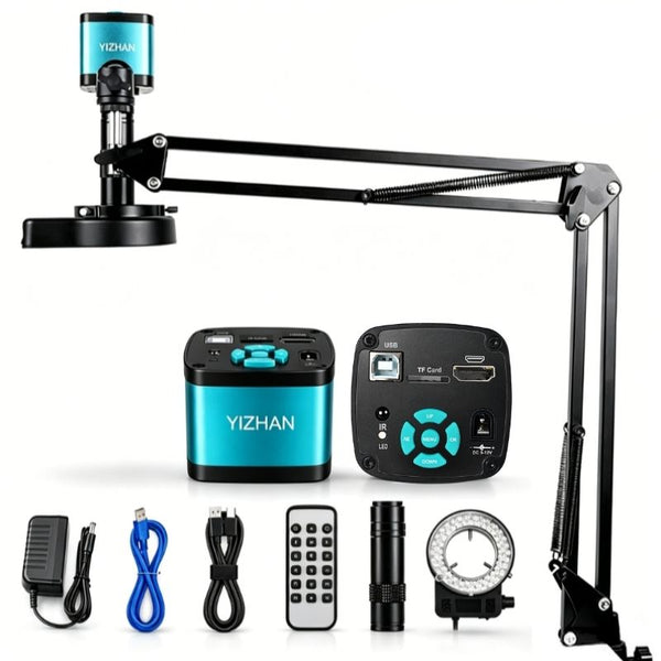 YIZHAN 150X Digital Microscope with 48MP 4K USB HDMI Camera, C