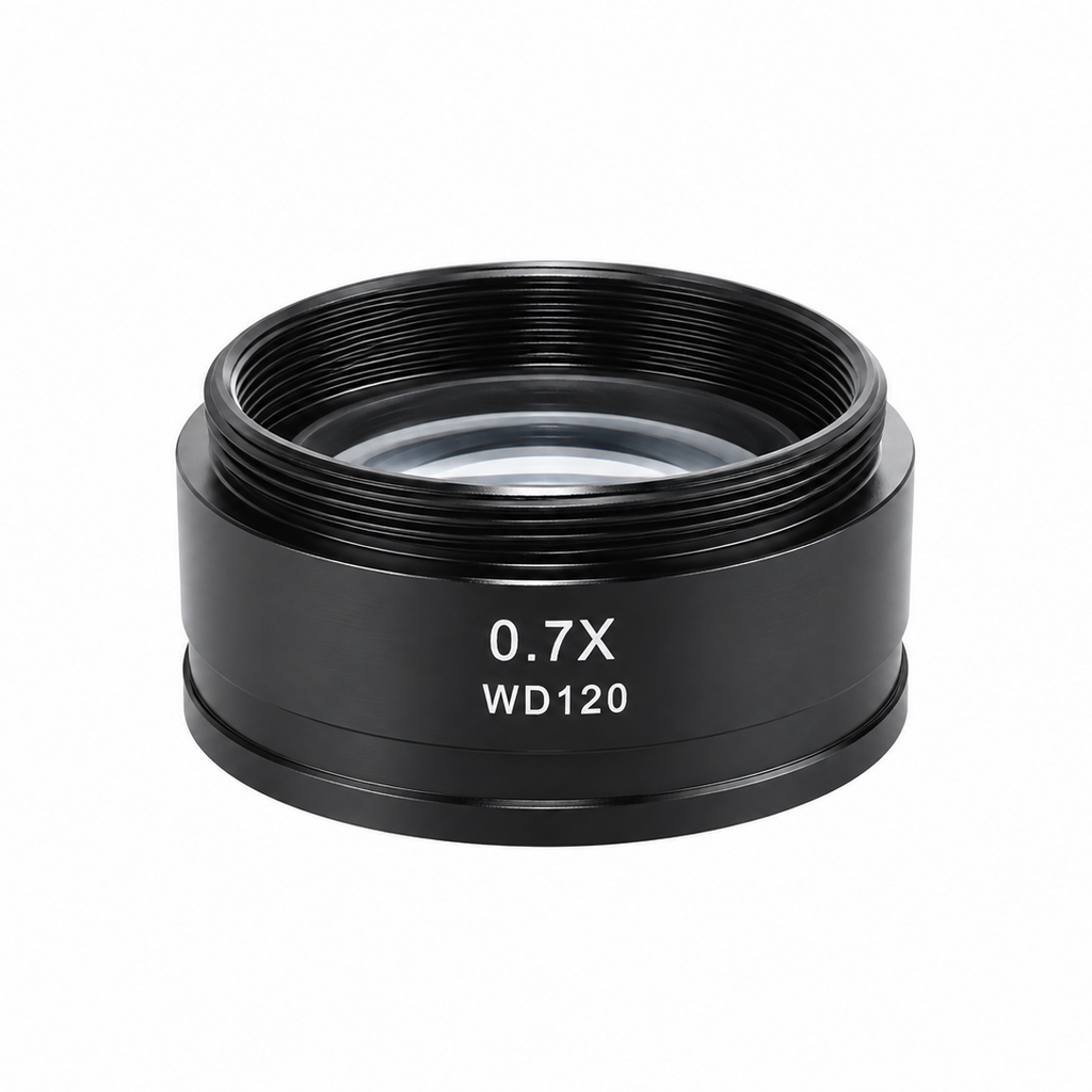0.7X, 42mm Thread Barlow Lens for Industrial Microscope C-Mount Zoom Lens
