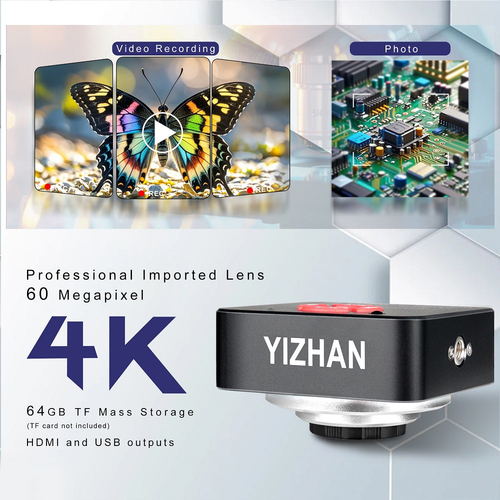 Industrial digital microscope camera for quality control and manufacturing inspection