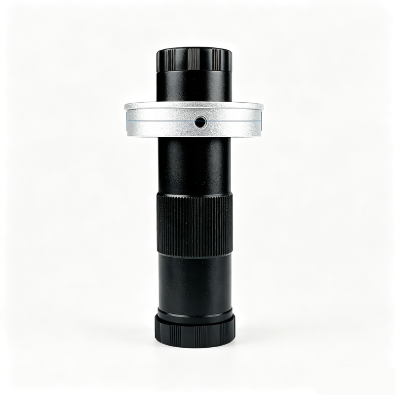 150X C-Mount  Industrial Microscope Lens with 50mm Mount Flange | Adjustable Optical Zoom Lens