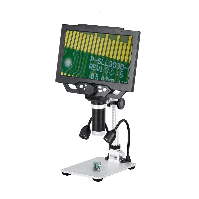 YIZHAN G1600 12MP 9" LCD Digital Microscope | 1–1600X Continuous Zoom | Adjustable Angle