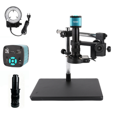 Load image into Gallery viewer, YIZHAN 48MP Digital Microscope, 4K USB HDMI Industrial Camera with 180X C-mount Lens and Rotated Large Stand for PCB Repair and Inspection
