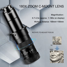 Load image into Gallery viewer, YIZHAN 180X 4K Digital Microscope  with Sony 8.29MP CMOS Camera, HDMI Type-C Output &amp; Large Stand