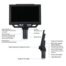 Charger l'image dans la galerie, YIZHAN G1600 12MP 9" LCD Digital Microscope | 1–1600X Continuous Zoom | Adjustable Angle
