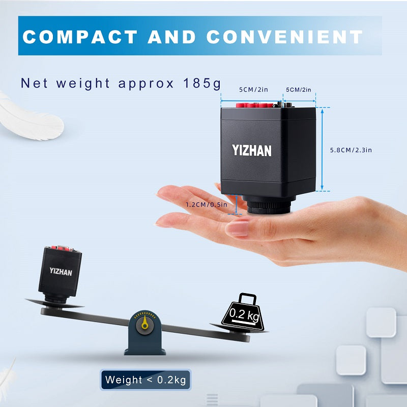 YIZHAN XVH2002 HDMI/VGA 1080P Digital Microscope Camera compact and convenient