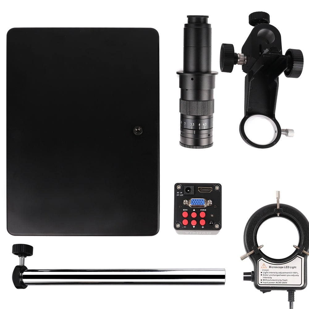 YIZHAN 180X Digital Microscope with HDMI/VGA 1080P Camera for PCB Inspection & Electronics Repair