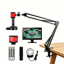 Load image into Gallery viewer, Digital microscope camera with 150X zoom lens and HDMI VGA output for PCB inspection and electronics repair