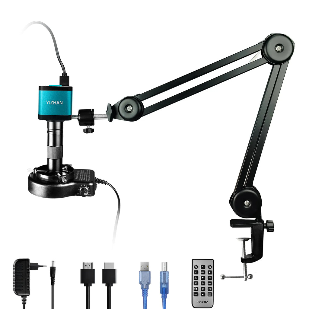  YIZHAN XHU4002 48MP 4K Microscope Camera with HDMI USB Dual Output and 150X C-mount Lens