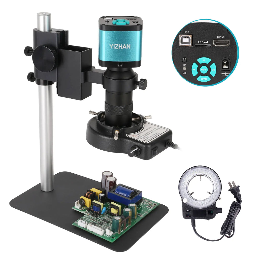 USB HDMI Dual Output Microscope 48MP 4K Industrial Inspection Camera