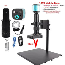 Load image into Gallery viewer, YIZHAN 180X digital microscope 48MP 4K USB HDMI camera C-mount lens