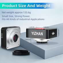 Laden Sie das Bild in den Galerie-Viewer, Digital Microscope Camera product size and weight 