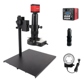 YIZHAN Z180X-XVH2003 180X digital microscope with 13MP VGA camera and LED ring light for PCB inspection and electronics repair