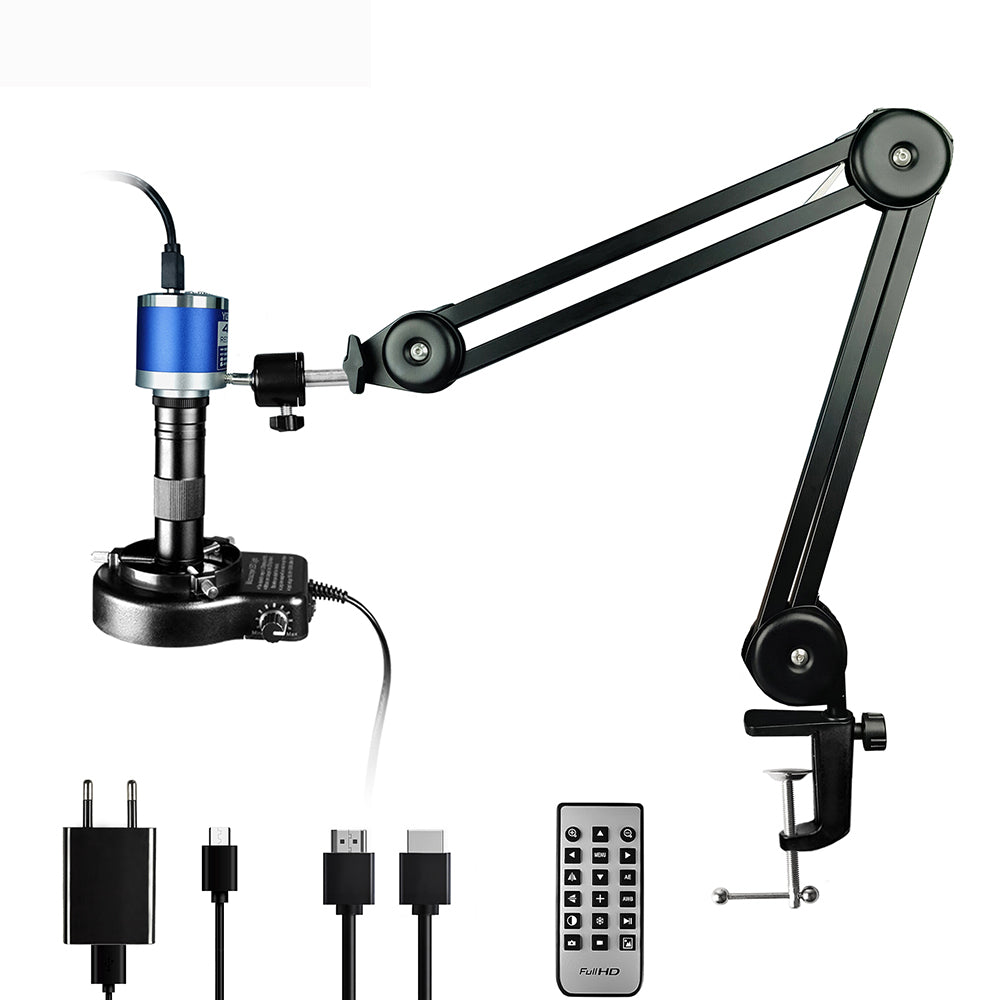 YIZHAN 4K HDMI Digital Microscope with Sony CMOS Camera & Foldable Stand for PCB Inspection, Soldering & Electronics Repair