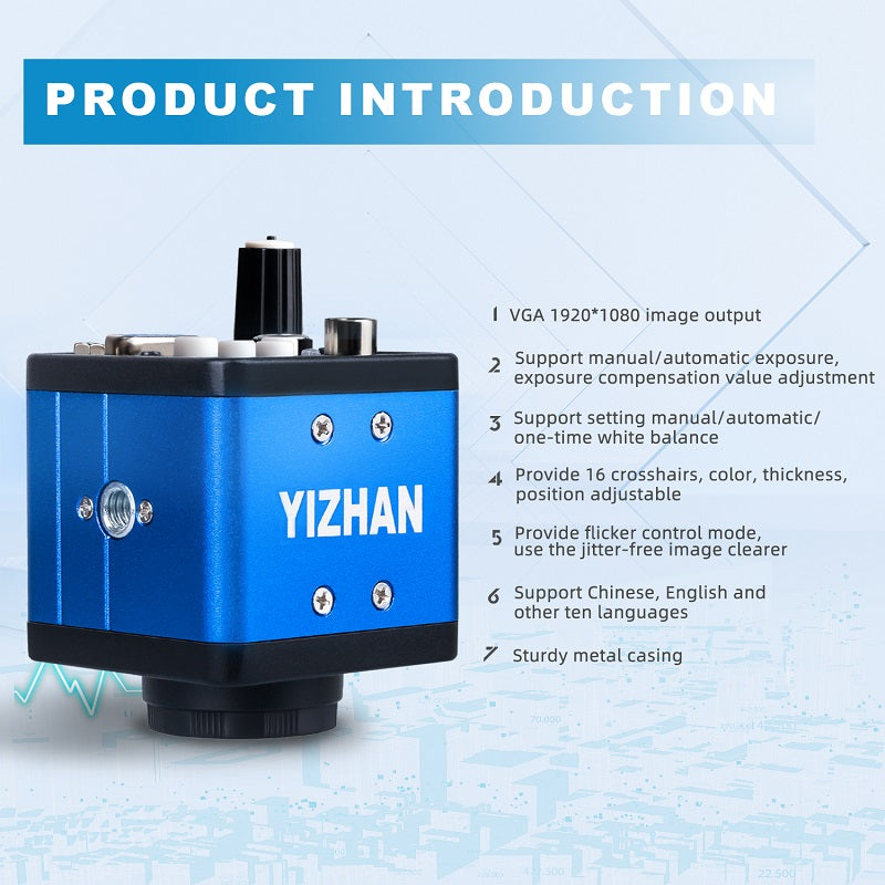 High-definition VX1004 microscope lens for precision electronic component inspection