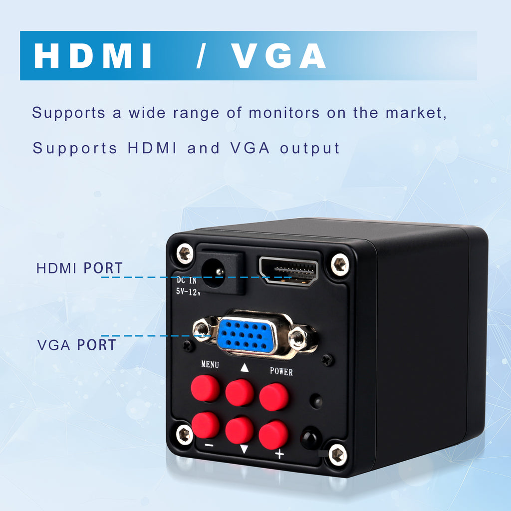 YIZHAN XVH2002 1080P Digital Microscope Camera HDMI/VGA  video output