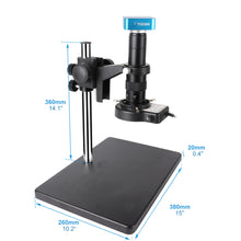 Cargar imagen en el visor de la galería, YIZHAN D180X-XHU3007 Digital Microscope with Large Base Stand, 180X Zoom Lens, HDMI 1080P Output &amp; 2K Video Recording for PCB Inspection
