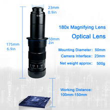 Laden Sie das Bild in den Galerie-Viewer, 180X Magnifying lens size weight working distance