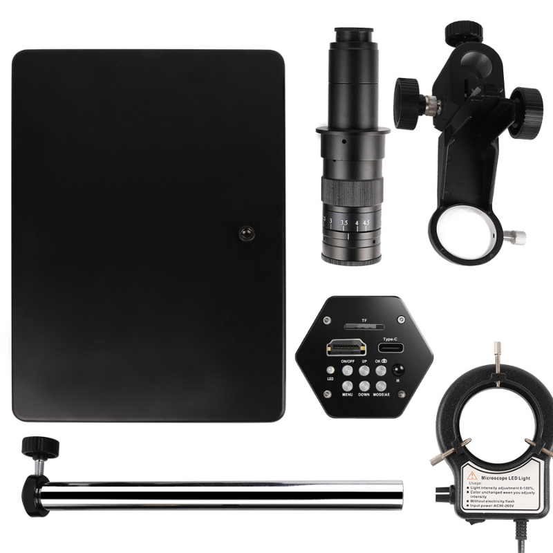 YIZHAN 180X 4K Digital Microscope  with Sony 8.29MP CMOS Camera, HDMI Type-C Output & Large Stand