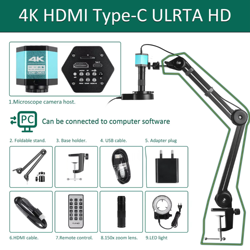 4K Digital Microscope ,microscope parts and